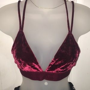 Crossback bralette matching thong